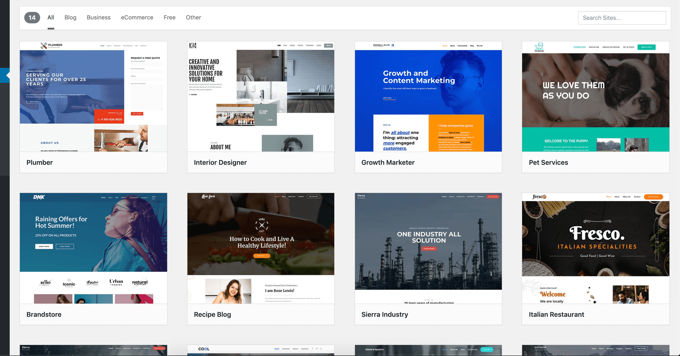 Astra Theme Demo Websites