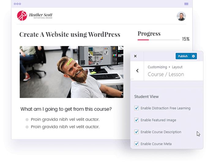 LearnDash integration with Astra theme LearnDash integration with Astra theme