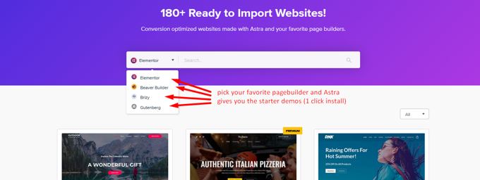 Astra starter templates for WordPress Astra starter templates for WordPress