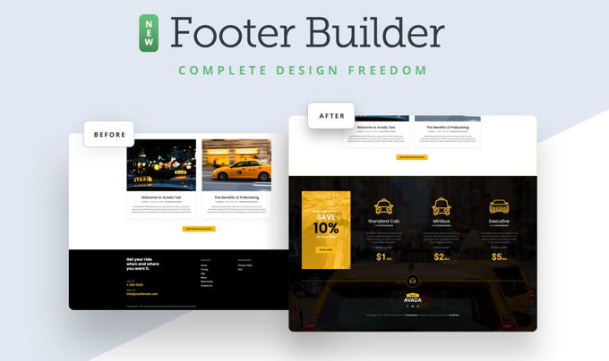 Avada Theme review footers Avada Theme review footers