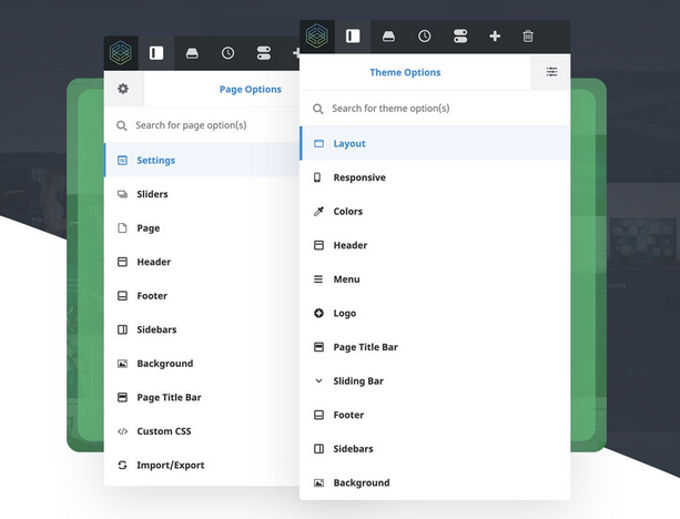 Avada Theme Settings Overview