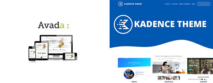 Avada vs Kadence review Avada vs Kadence