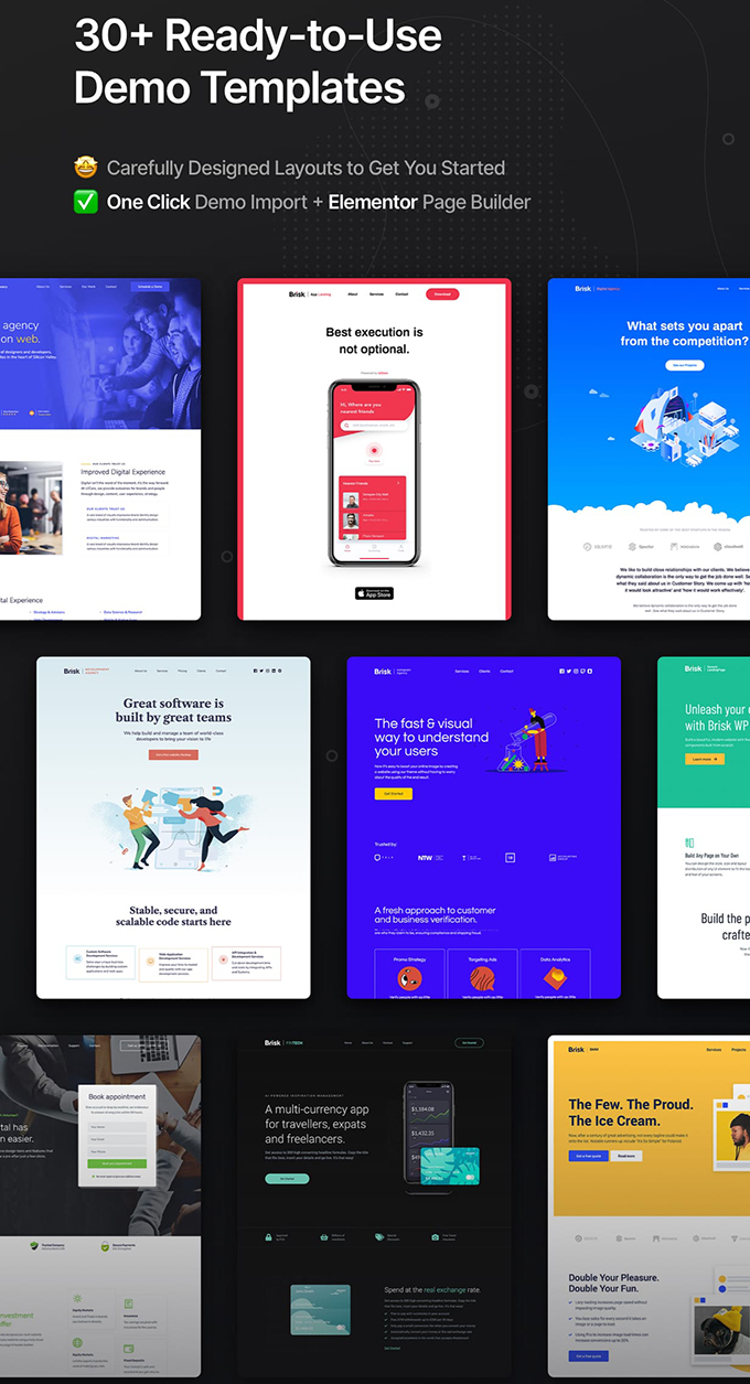 Brisk Theme installation ready demos Brisk Theme installation ready theme