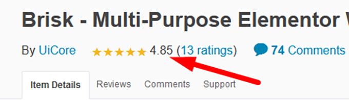 Brisk Theme ratings Brisk Theme review ratings