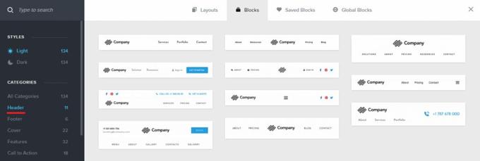 Brizy Pagebuilder review: Headers Brizy Pagebuilder review: Headers