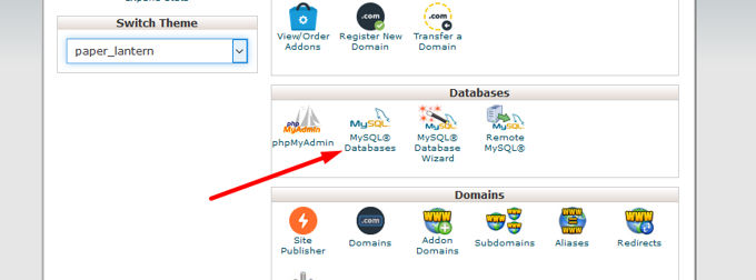 MySQL Cpanel MySQL Cpanel