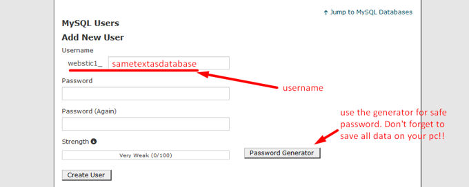 Database user Database user