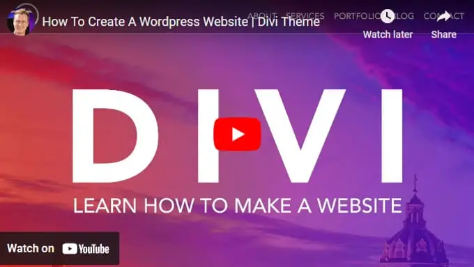 Create Website Divi Video Create Website Divi Video