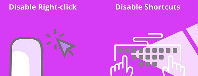 Disable right-clicking on a website Disable right-clicking on a website