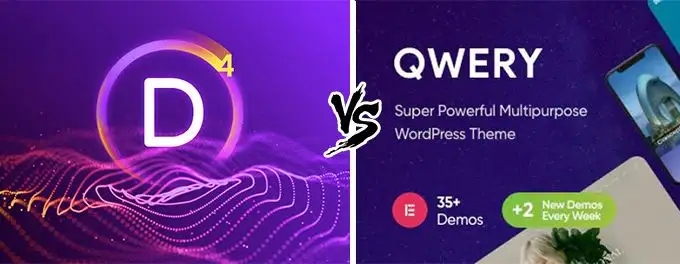 Divi vs Qwery comparison Divi vs Qwery
