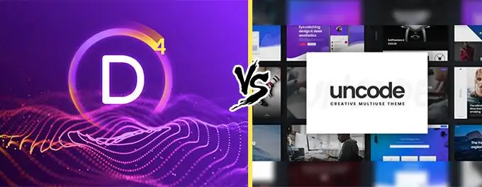 Divi vs Uncode comparison Divi vs Uncode