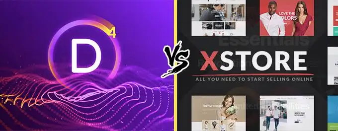 Divi vs X-Store comparison Divi vs X-Store