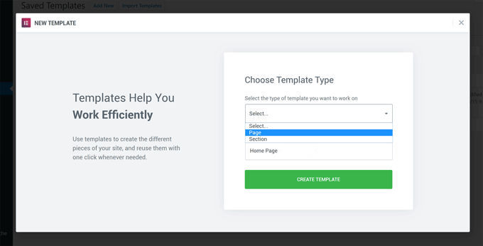 Template options in Hello Elementor theme