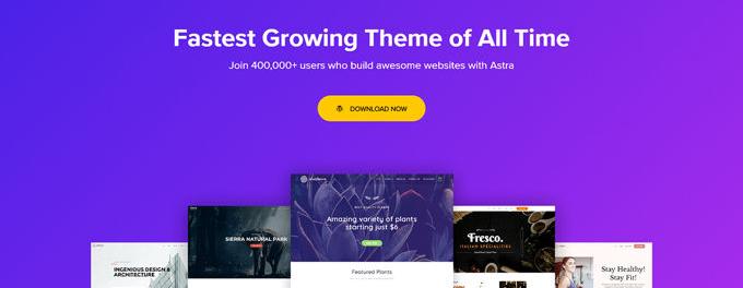 fastest premium Woocommerce themes Astra