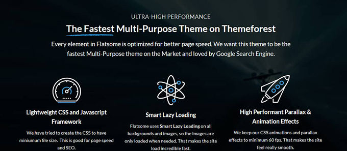 Flatsome SEO performance features