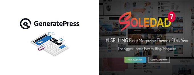 GeneratePress vs Soledad comparison