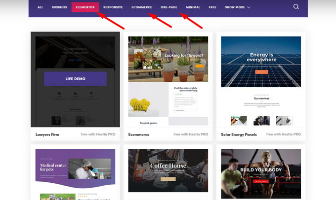 Hestia theme review starter sites Hestia theme review starter sites