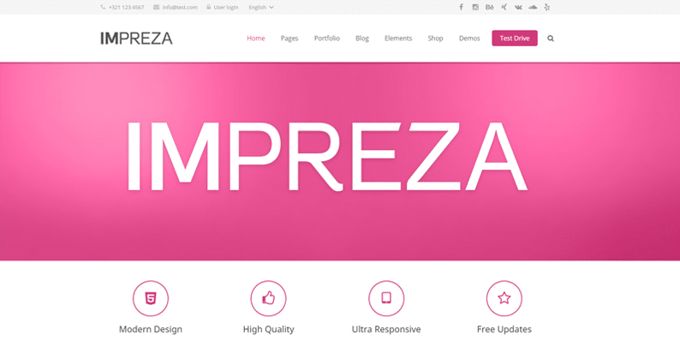 Impreza Theme Review