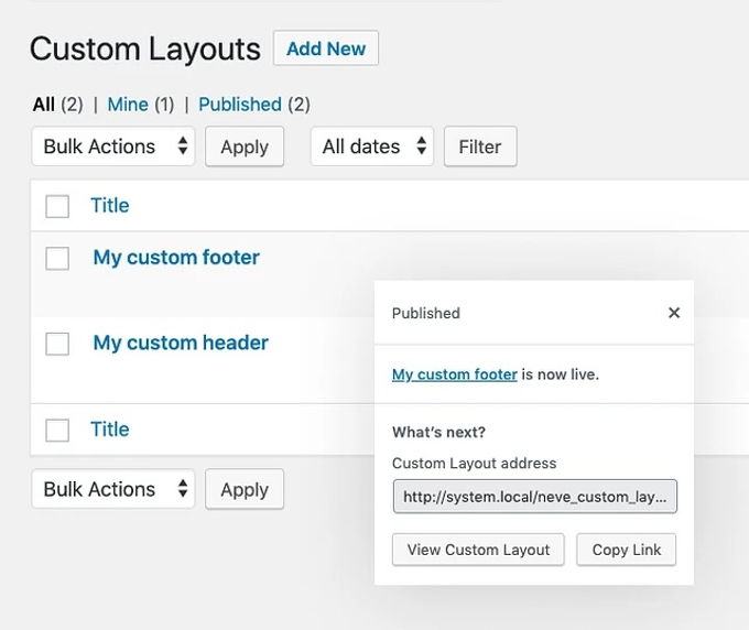 Neve theme review custom lay-outs Neve theme review custom lay-outs