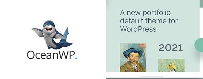 Ocean-WP vs Twenty Twenty-One comparison Ocean-WP vs Twenty Twenty-One