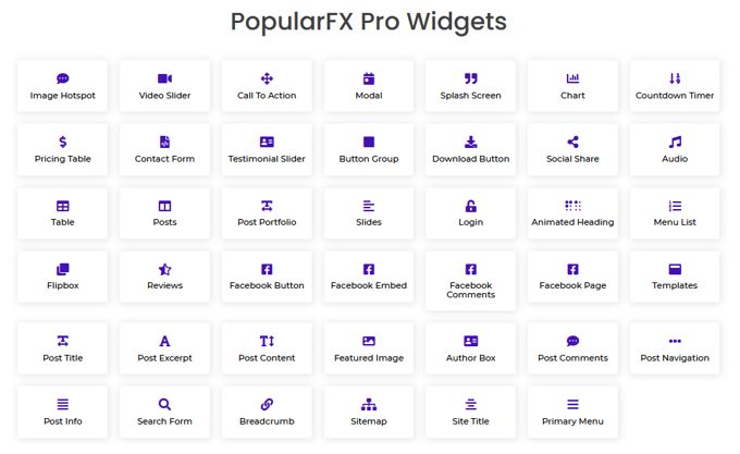 Pro elements in PopularFX theme