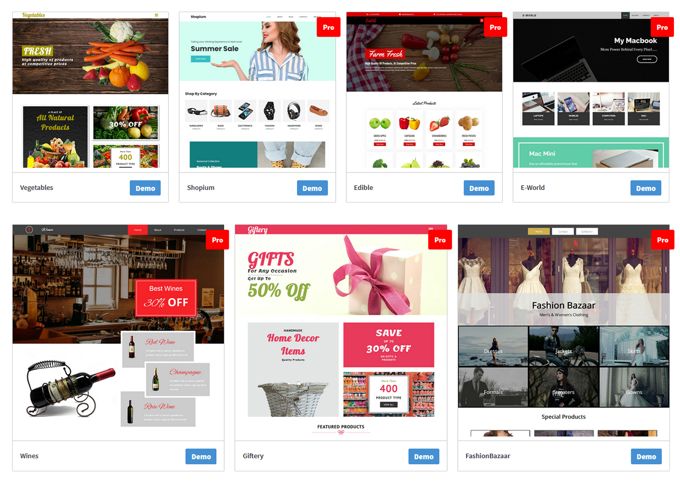 PopularFX eCommerce demos