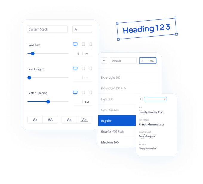 Rishi review Typography Options Rishi Theme Typography Options