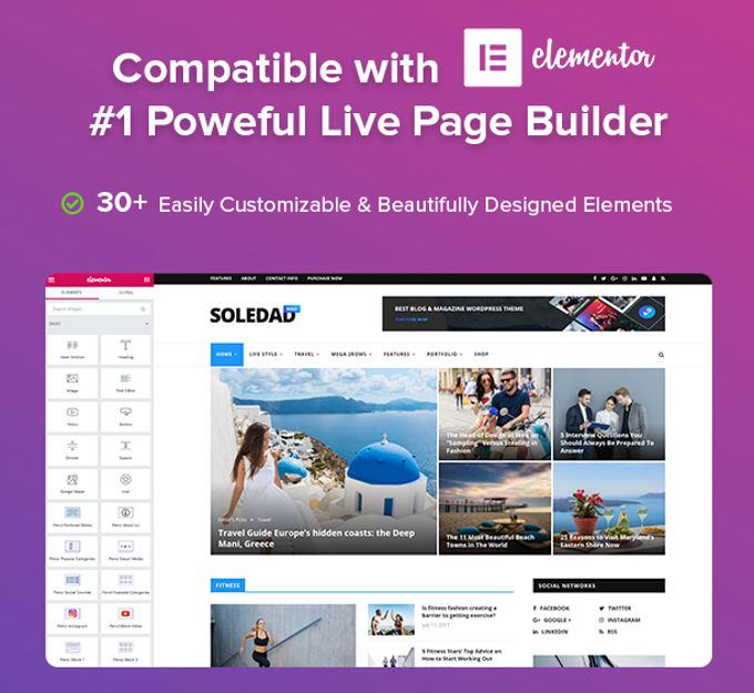 Soledad review Elementor Soledad review Elementor