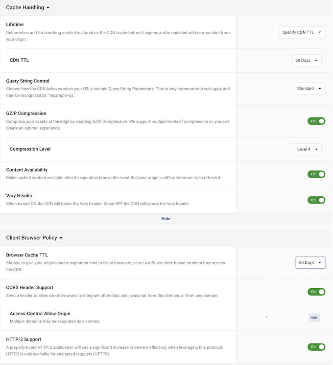 Stackpath settings Stackpath force settings