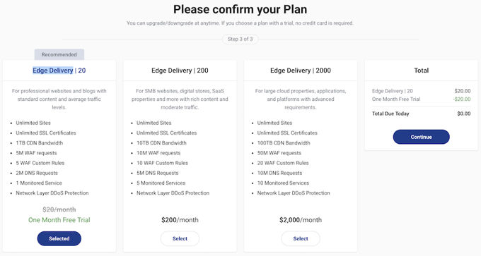 Stackpath choose plan Make website faster - Stackpath choose plan