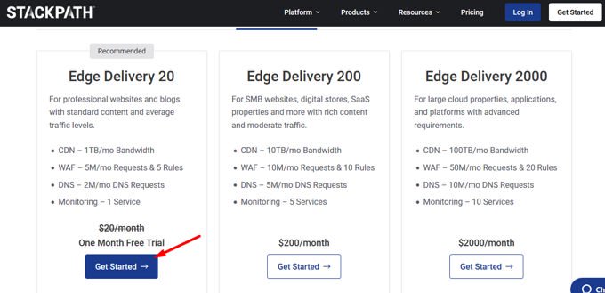 Create Stackpath account Create Stackpath account