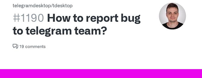 How to Report Bugs and Issues on Telegram How to Report Bugs and Issues on Telegram