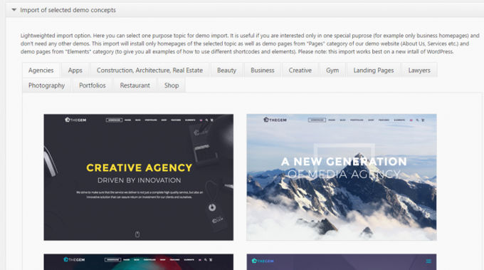 The Gem demo import The Gem demo import