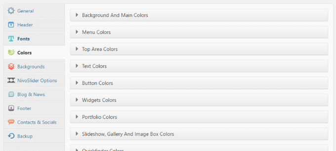 The Gem colors set up The Gem colors set up