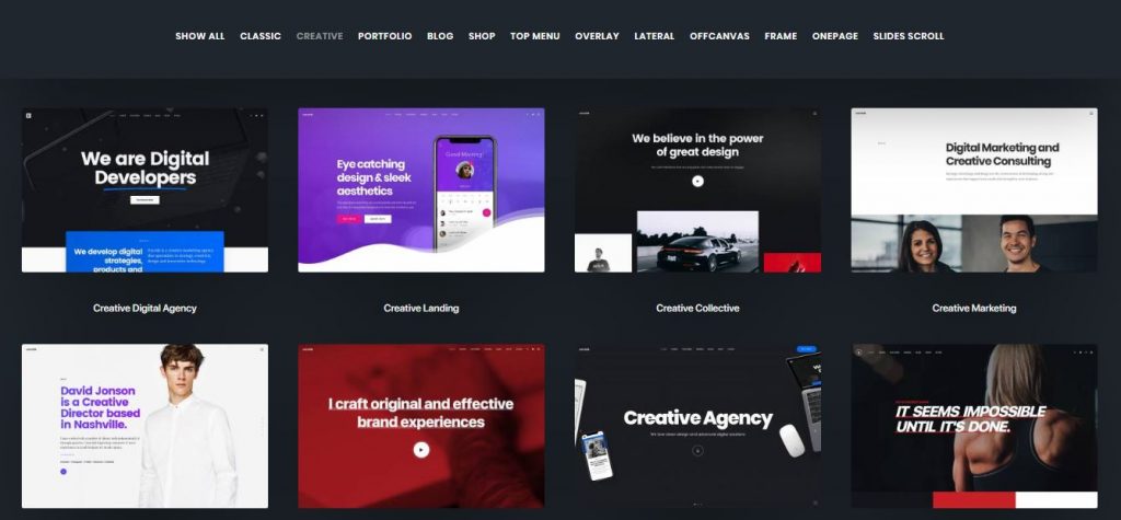 Uncode Theme review kant-en-klare website-demo's Uncode Theme review kant-en-klare website-demo's