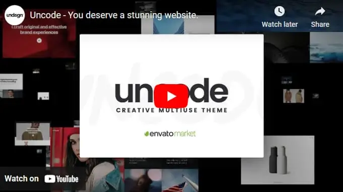 Uncode Theme Video Uncode Theme Video