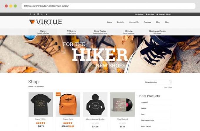 Virtue Theme WooCommerce Features