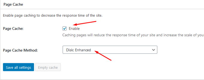 W3 Total Cache page cache W3 Total Cache page cache