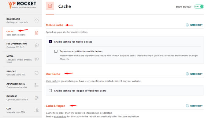 WP-Rocket cache WP-Rocket review cache