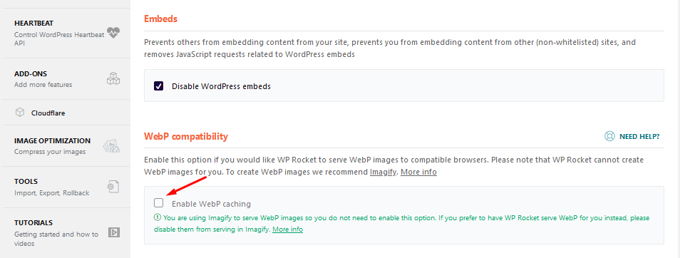 WP-Rocket WebP images WP-Rocket review WebP images